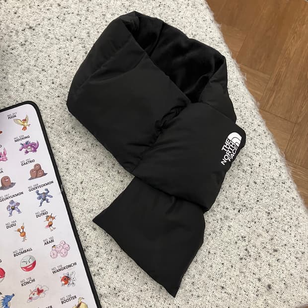 노스페이스 패딩 머플러 목도리