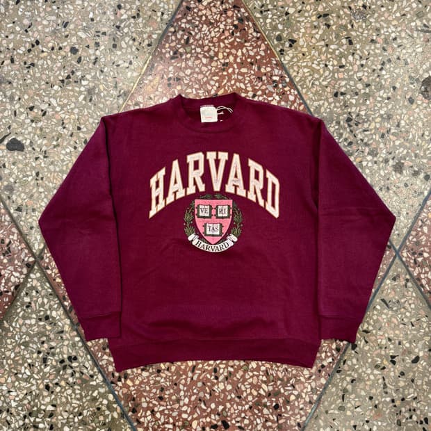 90s 하버드 버건디 스웻 (L)