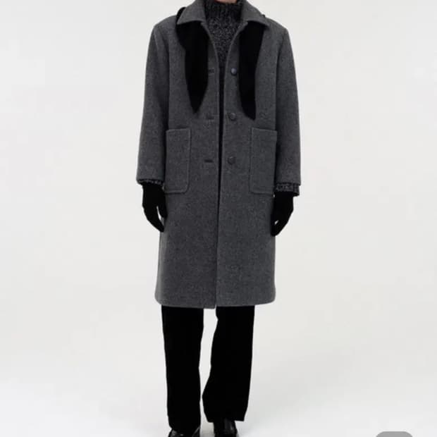 낫띵리튼 Rohmer 롱 울 코트 다크그레이