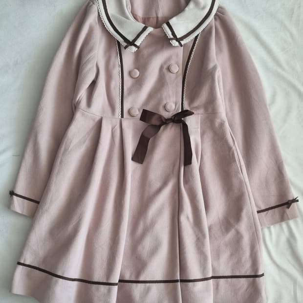빈티지 갸루 리본 코트