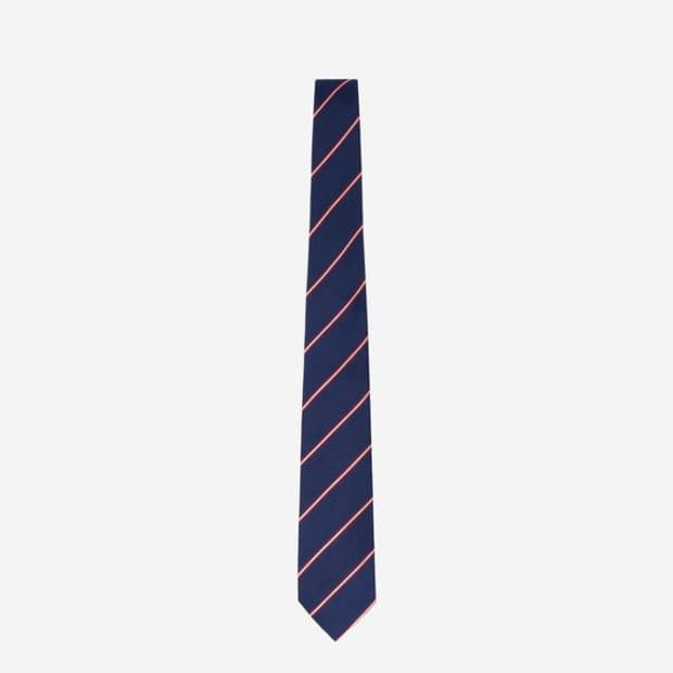 유니클로 x JW 앤더슨 실크 타이 네이비