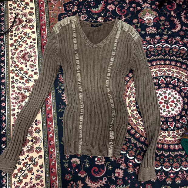 MICHEL KLEN ash brown knit