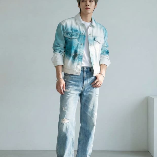 루이비통 모노그램 스프레이 데님 트러커 자켓