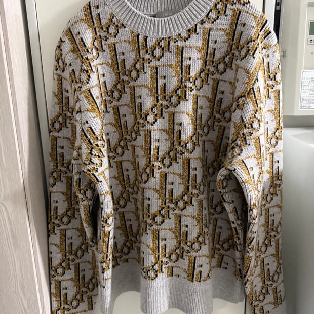 [최저가] 디올 오블리크 자카드 니트 스웨터