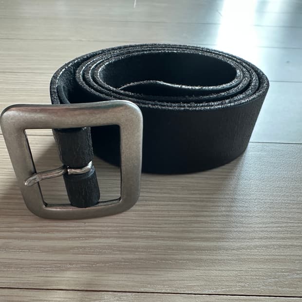 RRL 핸드 버니시 레더 벨트(36)