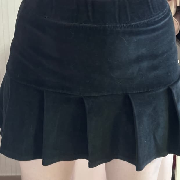 오네갸루 갸루 로걀 기본 블랙 미니스커트