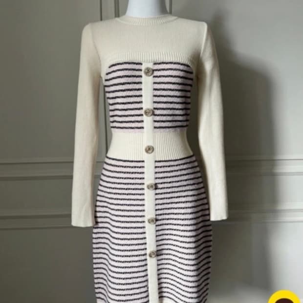 아옳이 브랜드 로아르 마이멜로디 니트 원피스 나들이룩 하객룩