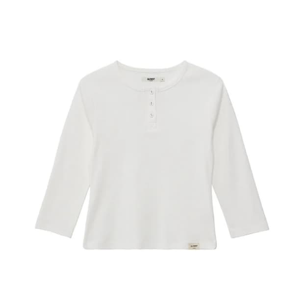 글로니 3/4 Button Fly Tee S