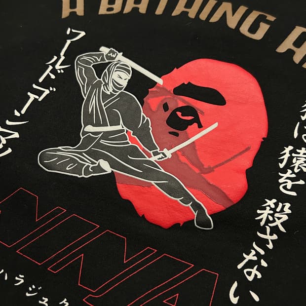 정품 베이프 닌자 풀오버 후드 M