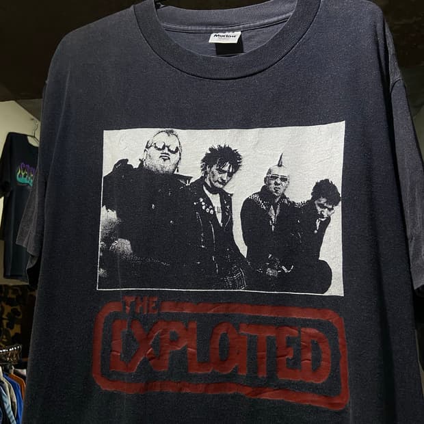 90s The Exploited Punk 디 익스플로이티드 밴드티