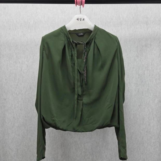 여성 55size 타임 긴팔 블라우스