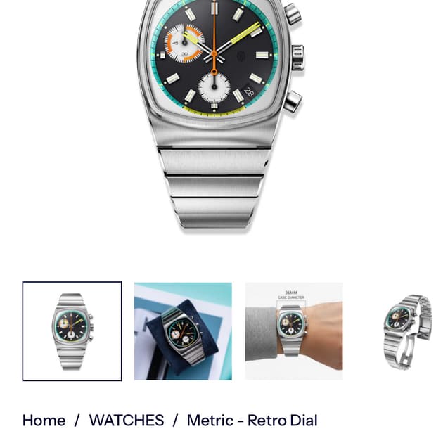 브루워치 메트릭 레트로 다이얼(Brew metric retro dial)