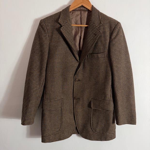 하바드 하운드투스 체크 울혼방 체크 자켓(95)