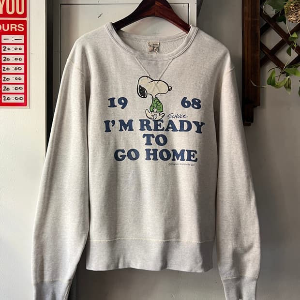 [M]버즈릭슨 스누피 1968 베트남전 멜란지 스웻셔츠