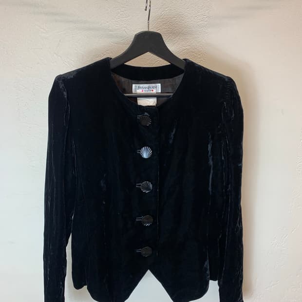 yves saint laurent 벨벳 자켓