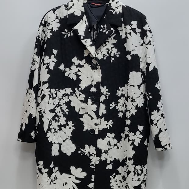 MaxMara 막스마라 플로럴 코튼 자켓 코트 / 여 85 (38) 블랙