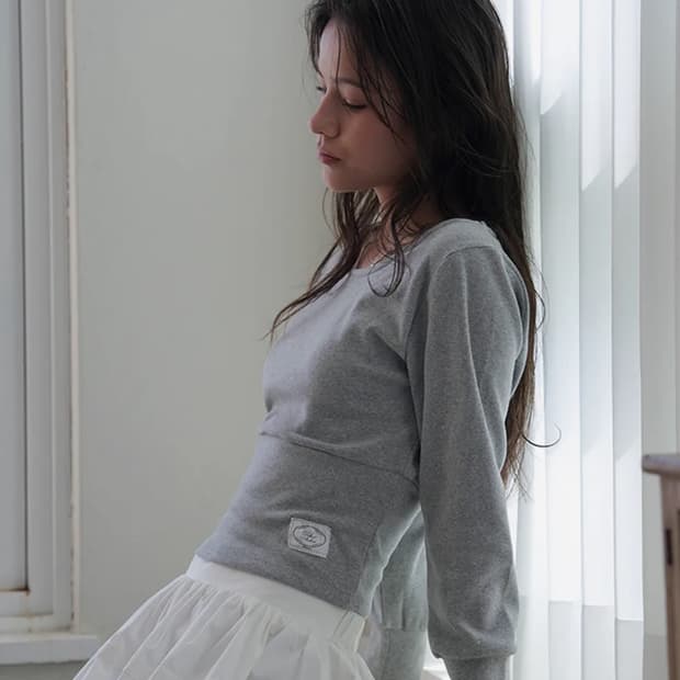 (단순개봉피팅상품) 드헤베 멜란지 긴팔