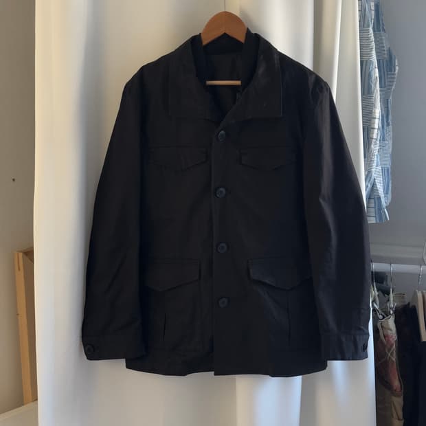 [COMME CA ISM] black cotton field jacket