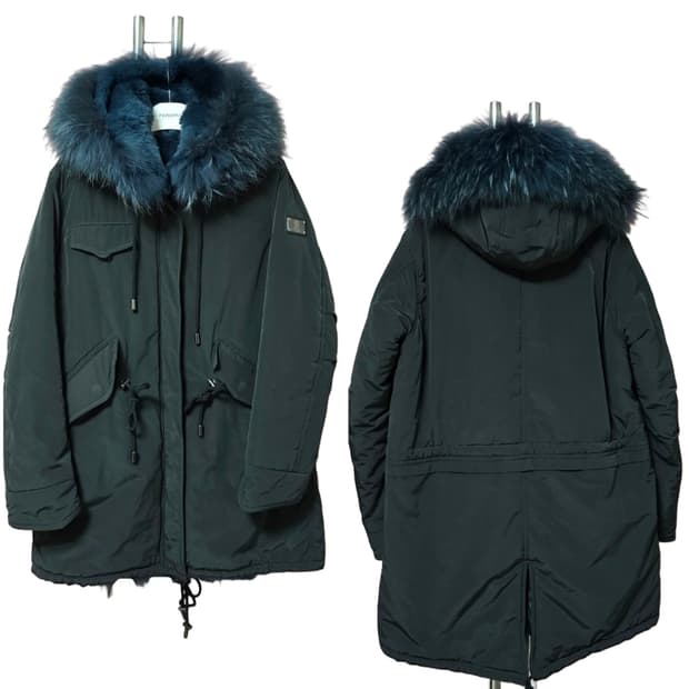 정품  에고이스트 폭스퍼 패딩/여55~66