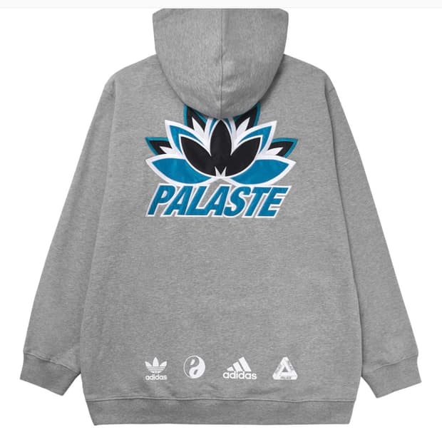 팔라스 x 아디다스 팔라스테 후드 그레이 헤더 M Size