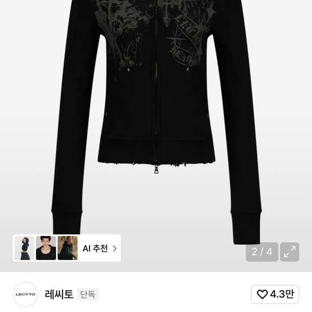 레씨토 후드집업