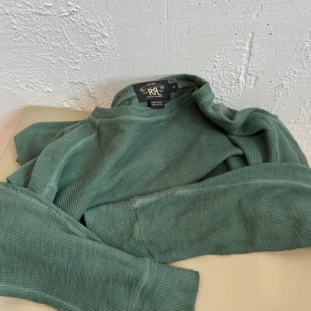 RRL 더블알엘 와플 니트 롱슬리브