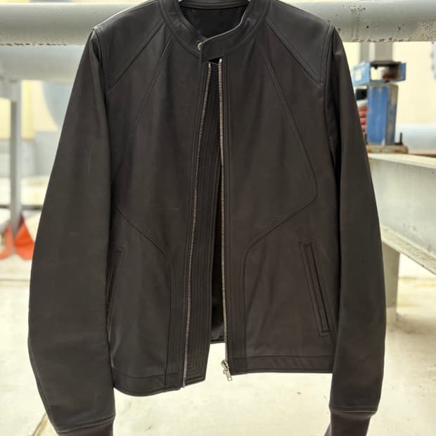 19SS 릭오웬스 인타르시아 레더 자켓 52 사이즈