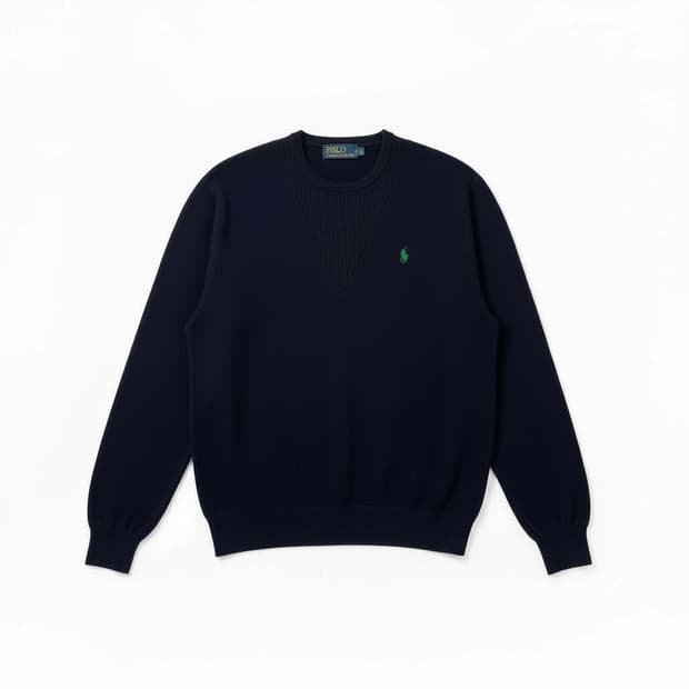 폴로 랄프로렌 브이넥 니트 네이비