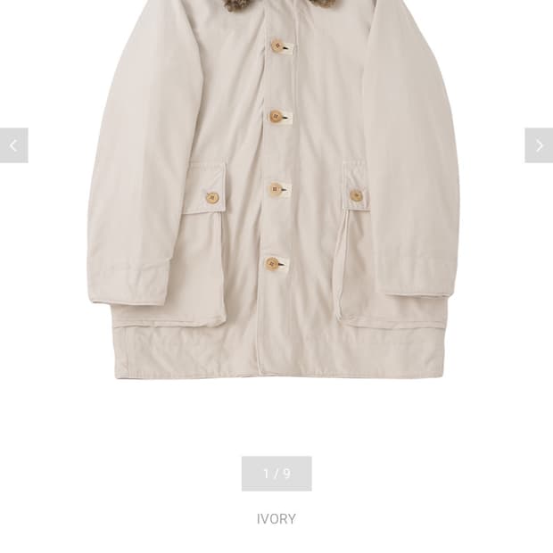 비즈빔 visvim 24aw 윈필드 코트 아이보리 3사이즈