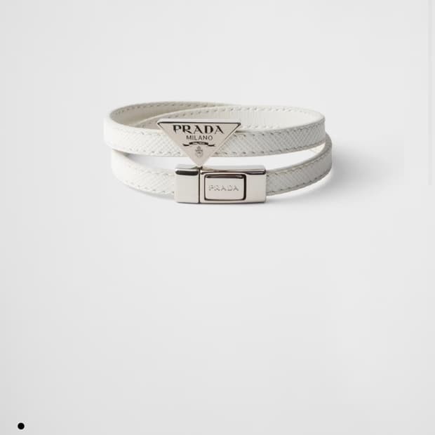 프라다 - 사파이노 가죽 브레이슬릿 팝니다