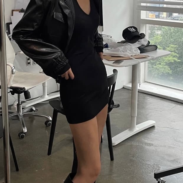 보헴서 보헤미안서울 레더 블루종 점퍼 자켓