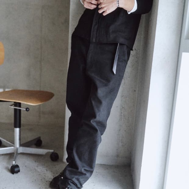 모노 프리베 Textured 스트레이트 팬츠 