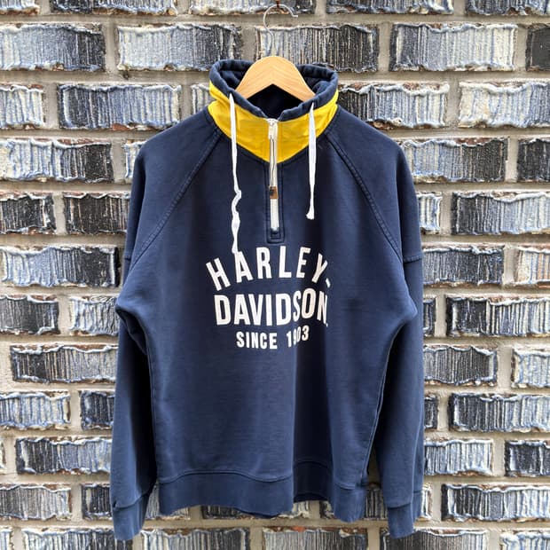 할리데이비슨 하프집업 스웻
