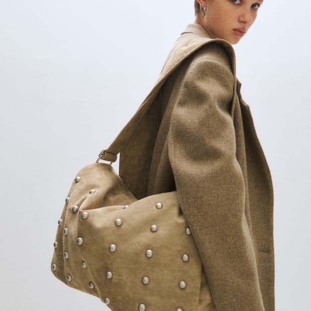 플리즈프로젝트 스웨이드 스커트 메신저백