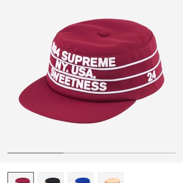 슈프림 프로 볼 필박스 햇 카디널