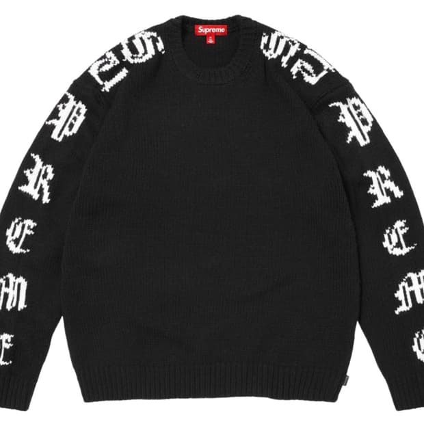 슈프림 올드 잉글리쉬 니트 XL