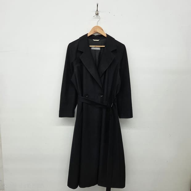 막스마라 블랙 롱 코트 여L