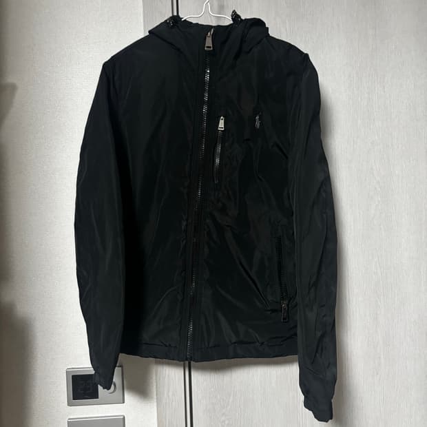 폴로 랄프로렌 폴리쉘 블랙 후드 자켓