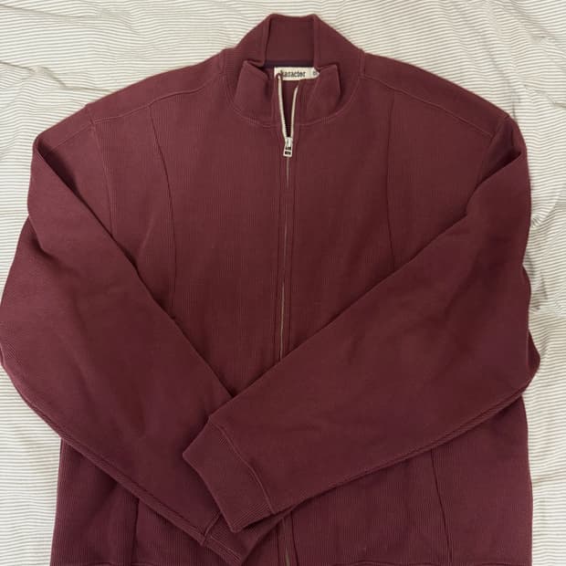 카락터 투웨이 집업 버건디 01