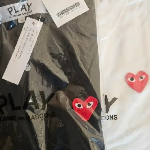 꼼데가르송 폴로 PK 반팔 티셔츠. 병행수입 새상품