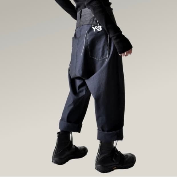 Y-3 H본 팬츠 네이비 xs