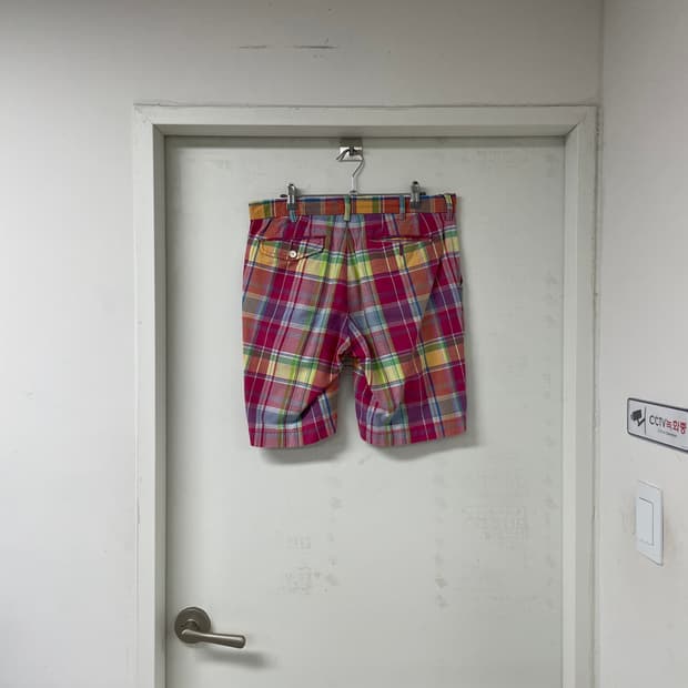 폴로 랄프로렌 체크 반바지 31