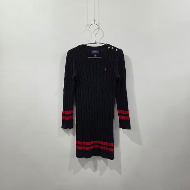 폴로랄프로렌 키즈 케이블 니트 원피스 5