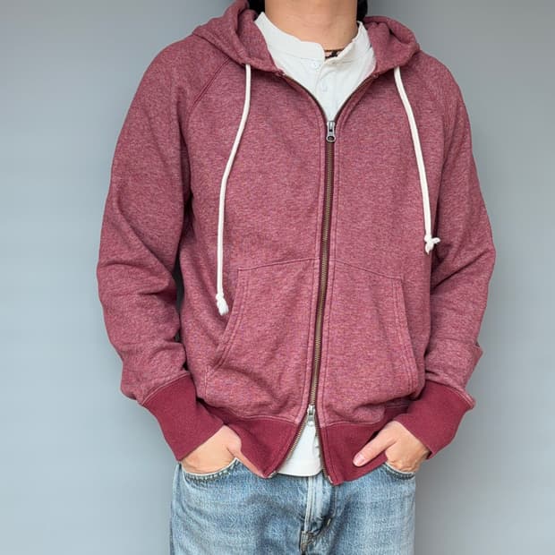 무인양품 투웨이 멜란지 후드집업