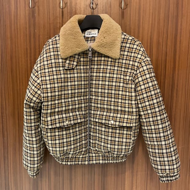 드롤드무슈 쉐어링 패디드 울자켓