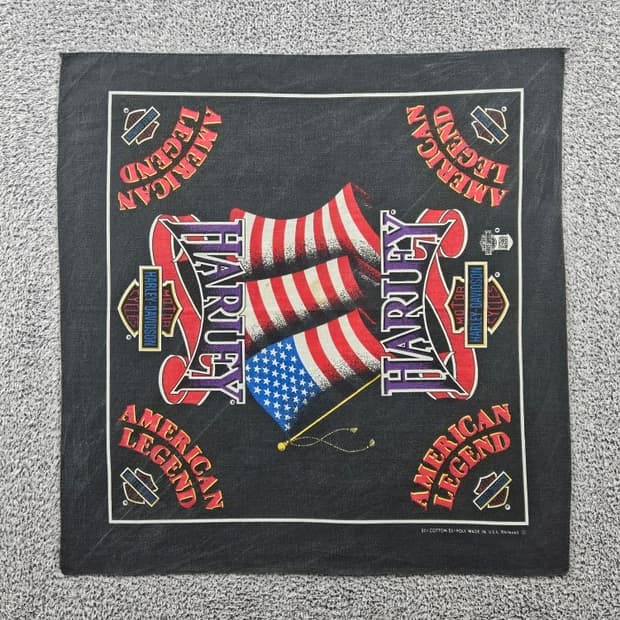USA 할리 데이비슨 아메리칸 레전드 반다나 (54X54) / 10967