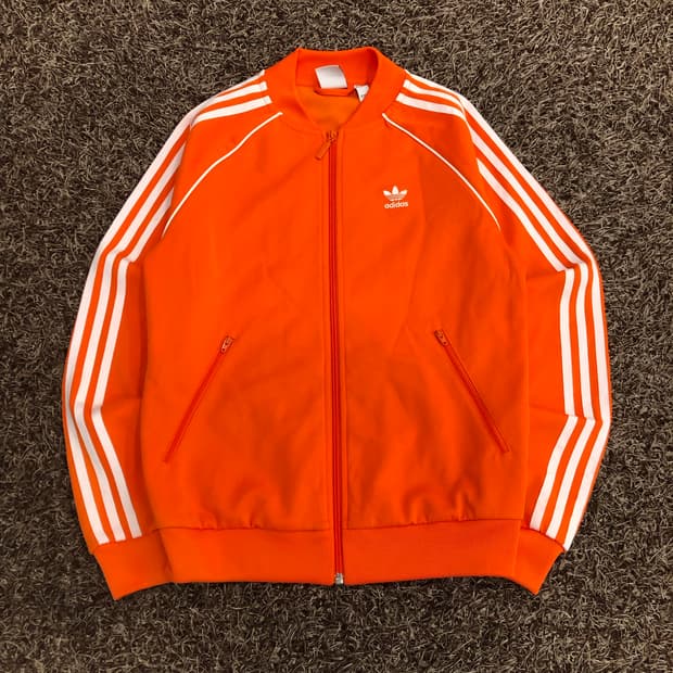 아디다스 슈퍼스타 오렌지 져지 트랙탑