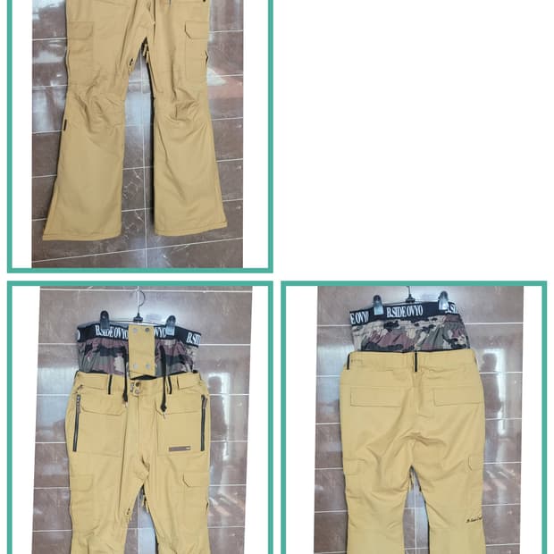 B.SIDE OYYO 스키/보드 바지 카고 스타일(벨트세트)