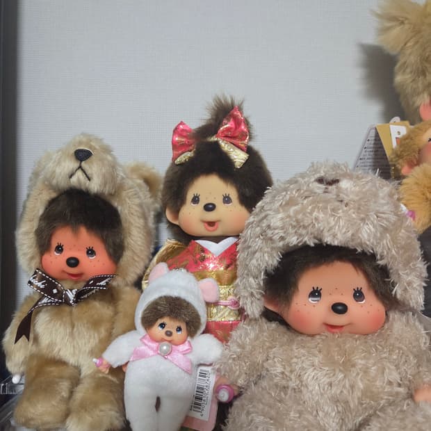 몬치치 탄생석 곰 애니멀 기모노