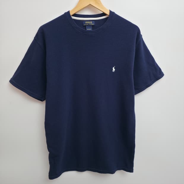 [XL] 폴로 랄프로렌 네이비 와플 티